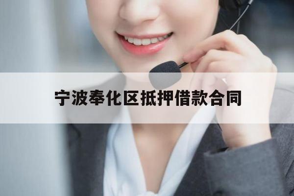 宁波奉化区抵押借款合同